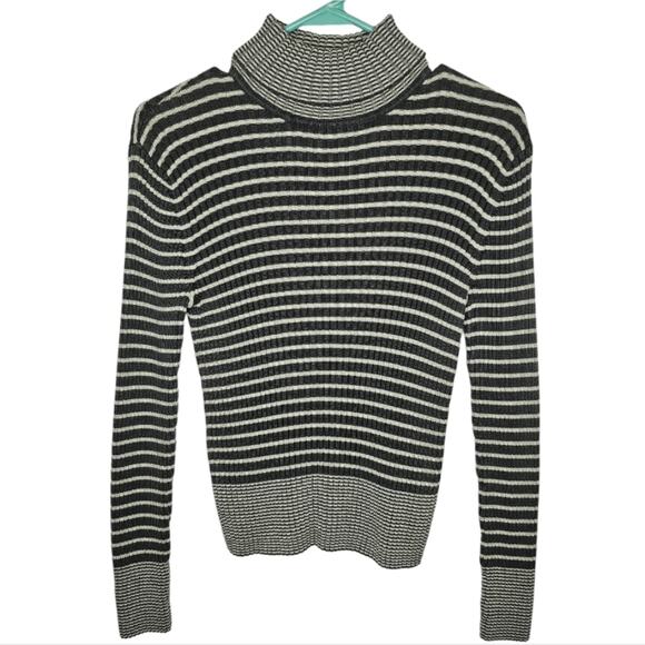Hasting & Smith 2 Striped Turtlenecks Long Sleeve Sweater Sm Made in Australia - Picture 2 of 11